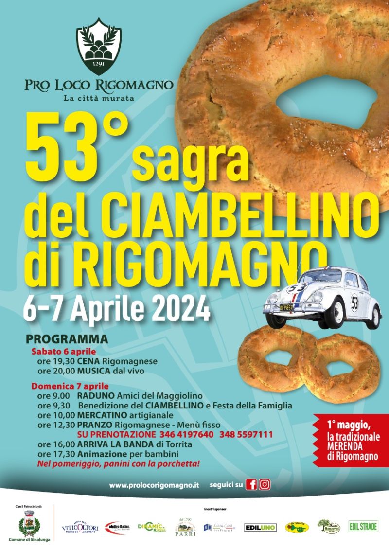 Sagra del Ciambellino a Rigomagno - 6 e 7 Aprile 2024